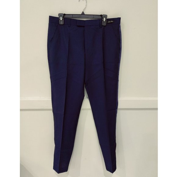 NWT Ted Baker MARLIET Pashion Dinner Trousers Navy Size 34W 34L $259 N154